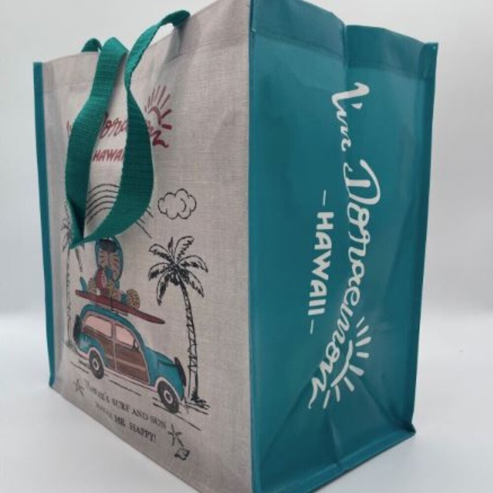 Doraemon Hawaii Exclusive Reuseable Shopping Bag: Gray Woody